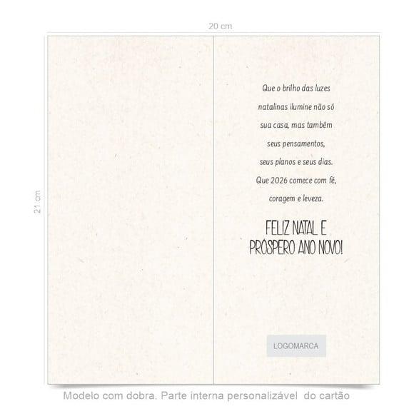 Cartão de Natal Personalizado Estreito, 25-022