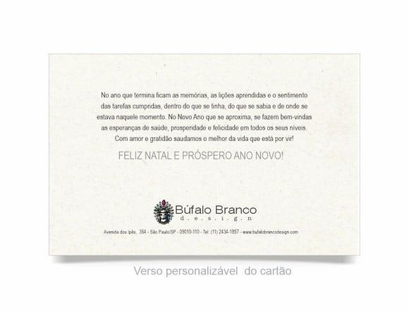 Cartão de Natal Personalizado Reciclado