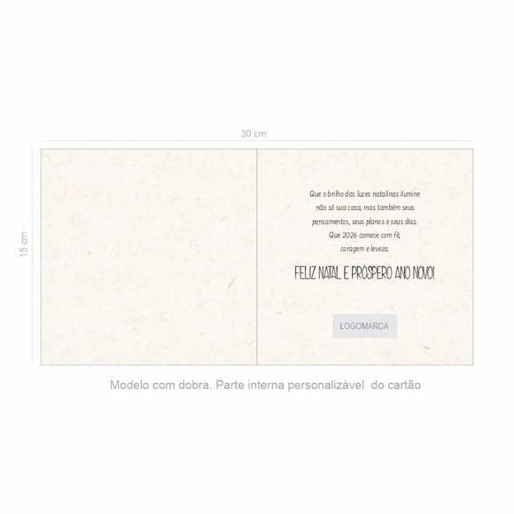 Cartão de Natal Quadrado Personalizado Reciclado 41-002