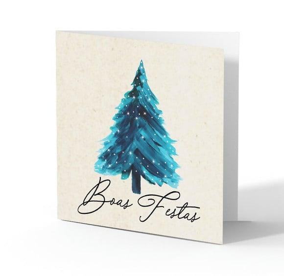 Cartão de Natal Quadrado Personalizado Reciclado 41-001