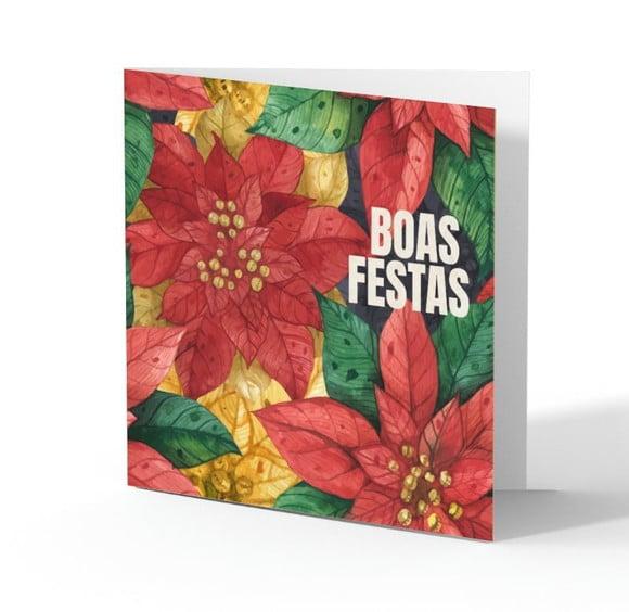 Cartão de Natal Quadrado Personalizado Reciclado 41-009