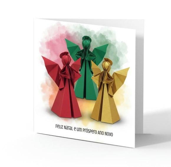 Cartão de Natal Quadrado Personalizado Reciclado 41-019