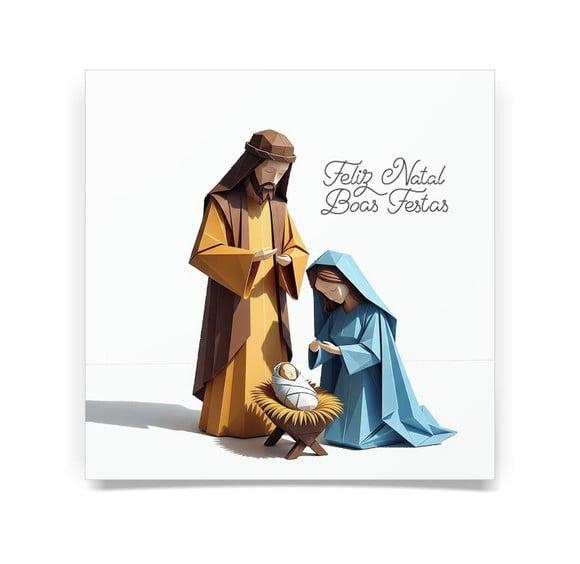 Cartão de Natal Quadrado Personalizado Reciclado 41-019