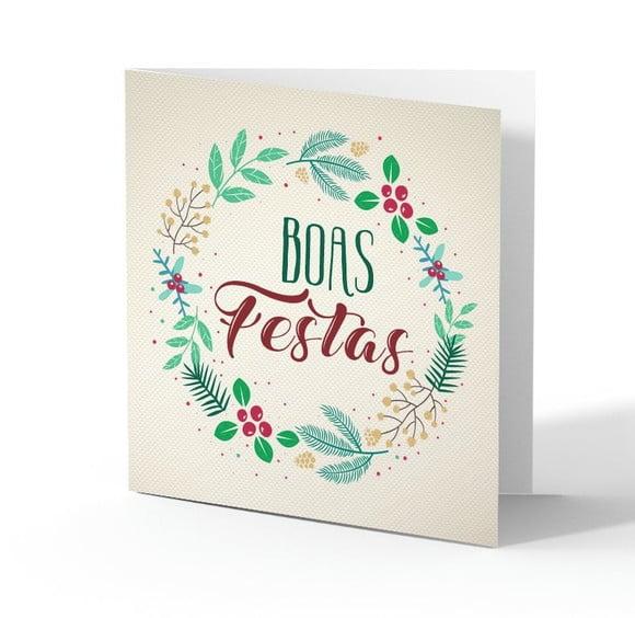 Cartão de Natal Quadrado Personalizado Reciclado 51-003