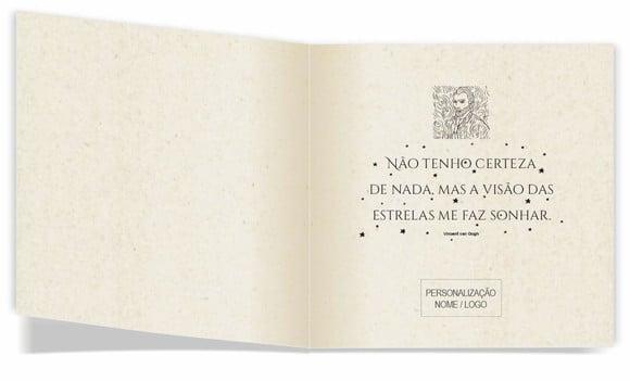 Cartão de Pintar + Lápis de Cor, Personalizados. Estrelas.