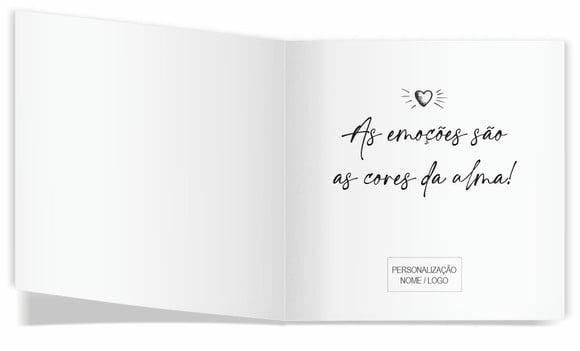 Cartão de Pintar + Lápis de Cor, Personalizados. Peixinhos,