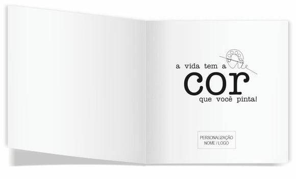 Cartão de Pintar + Lápis de Cor, Personalizados. Primavera.