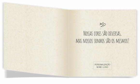 Cartão de Pintar + Lápis de Cor, Personalizados. Raízes.