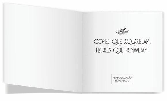 Cartão de Pintar + Lápis de Cor, Personalizados. Rosa,