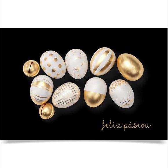 Cartão Feliz Páscoa, personalizado