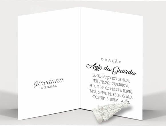 Cartão Maternidade Personalizado c/ Aplique Nsra. Aparecida.