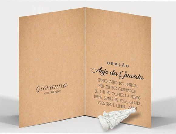Cartão Maternidade Personalizado c/ Aplique Nsra. Aparecida.