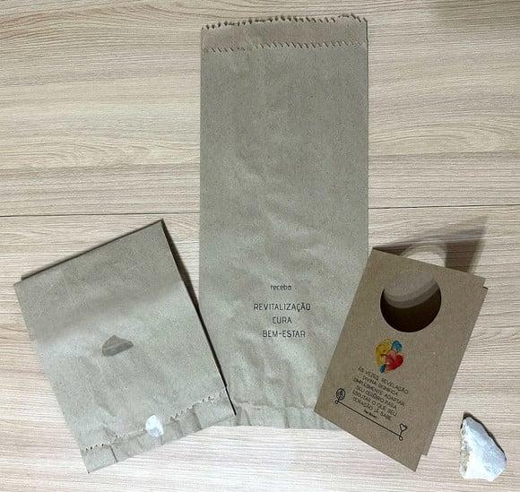 Cartão Personalizado + Cristal Dolomita. Pct c/ 12 Kits.