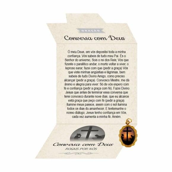 Cartão Personalizado + Medalhinha Conversa com Deus