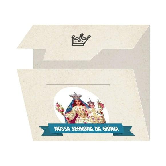 Cartão Personalizado + Medalhinha De N. Sra. Da Glória