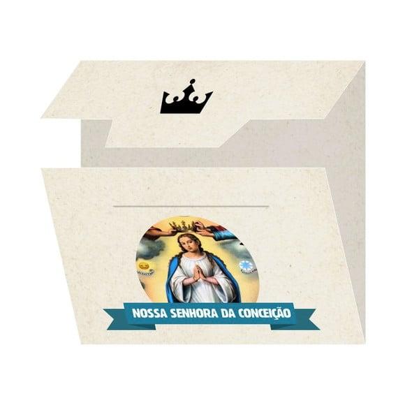 Cartão Personalizado + Medalhinha De N. Sra. Da Conceição