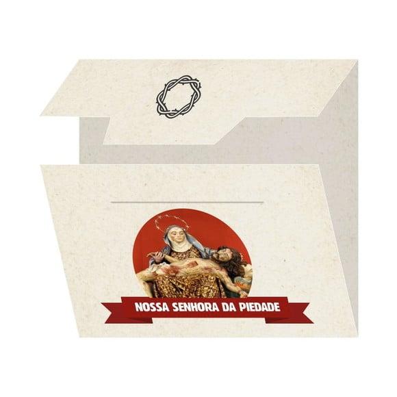 Cartão Personalizado + Medalhinha De N. Sra. Da Piedade