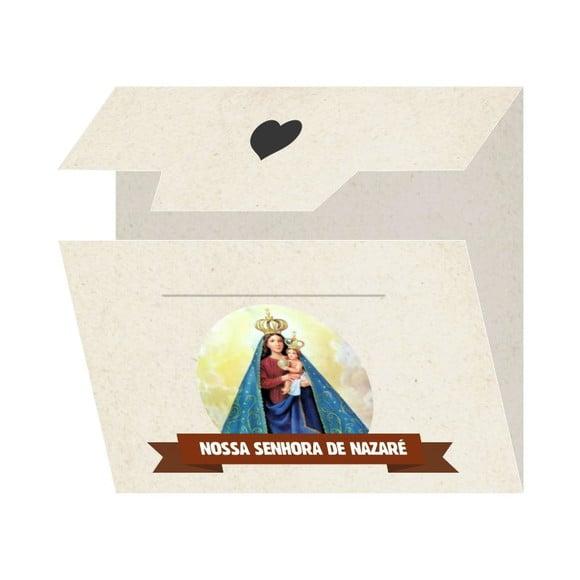 Cartão Personalizado + Medalhinha De N. Sra. De Nazaré