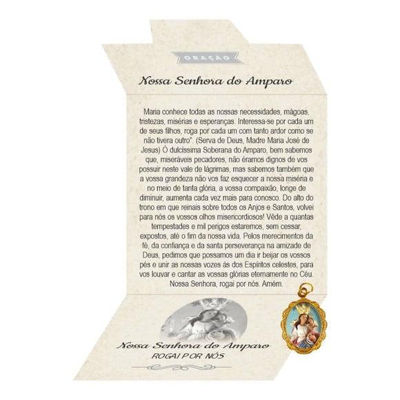 Cartão Personalizado + Medalhinha de N. Sra. do Amparo