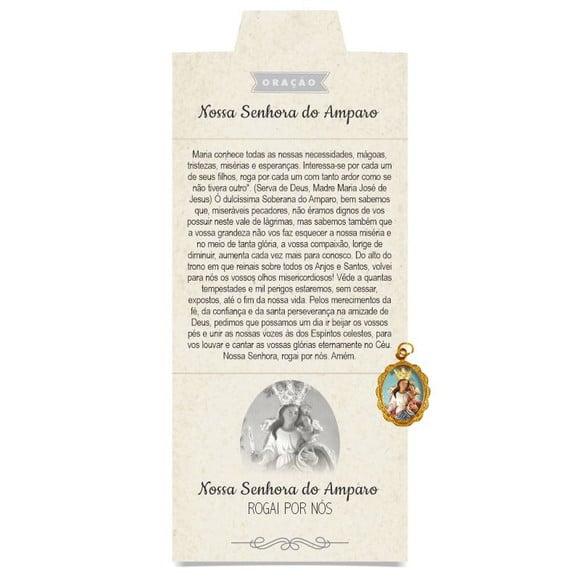Cartão Personalizado + Medalhinha de N. Sra. do Amparo