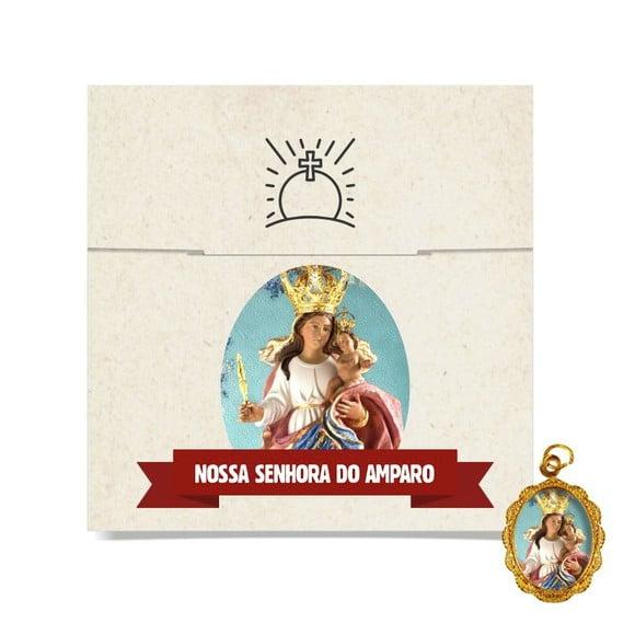 Cartão Personalizado + Medalhinha de N. Sra. do Amparo