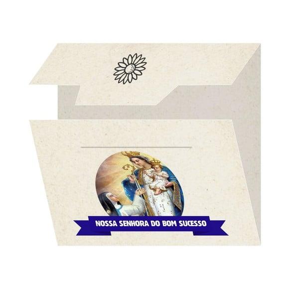 Cartão Personalizado + Medalhinha De N. Sra. Do Bom Sucesso