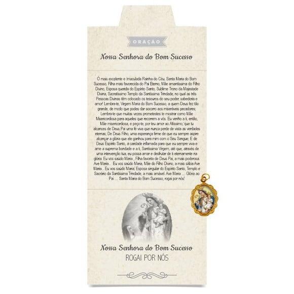 Cartão Personalizado + Medalhinha De N. Sra. Do Bom Sucesso