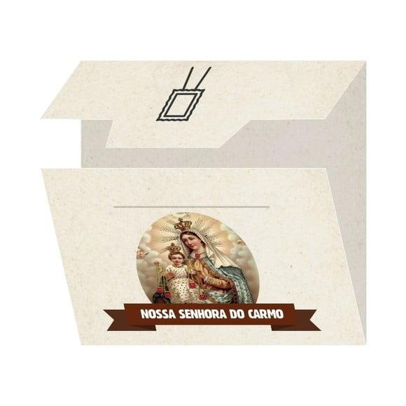 Cartão Personalizado + Medalhinha de N. Sra. do Carmo