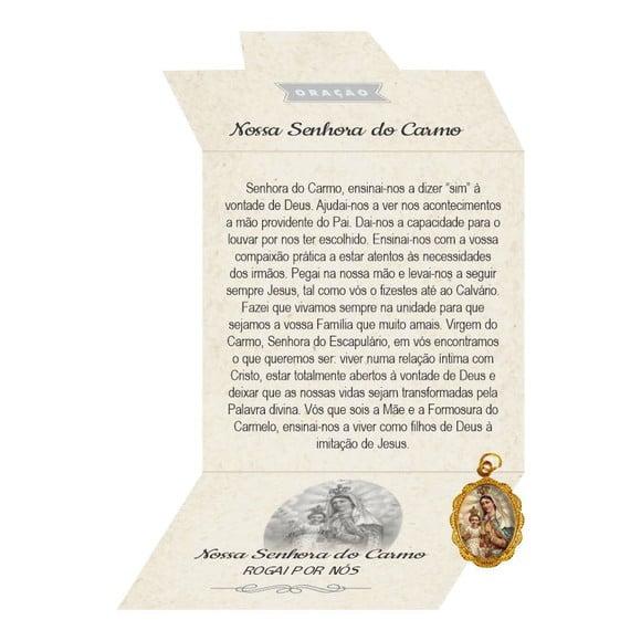 Cartão Personalizado + Medalhinha de N. Sra. do Carmo