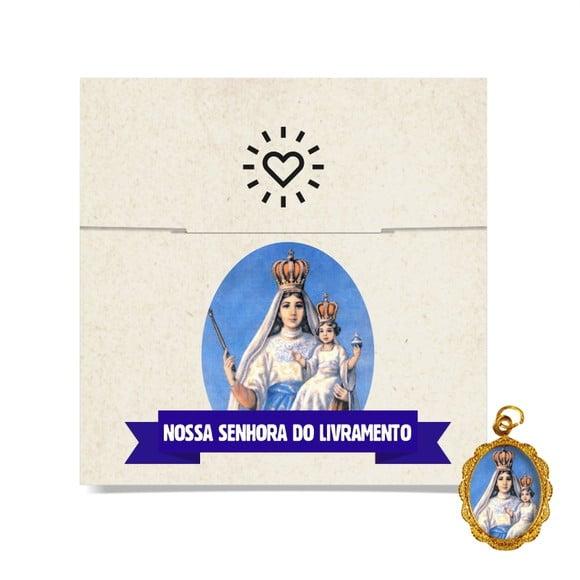 Cartão Personalizado + Medalhinha de N. Sra. do Livramento