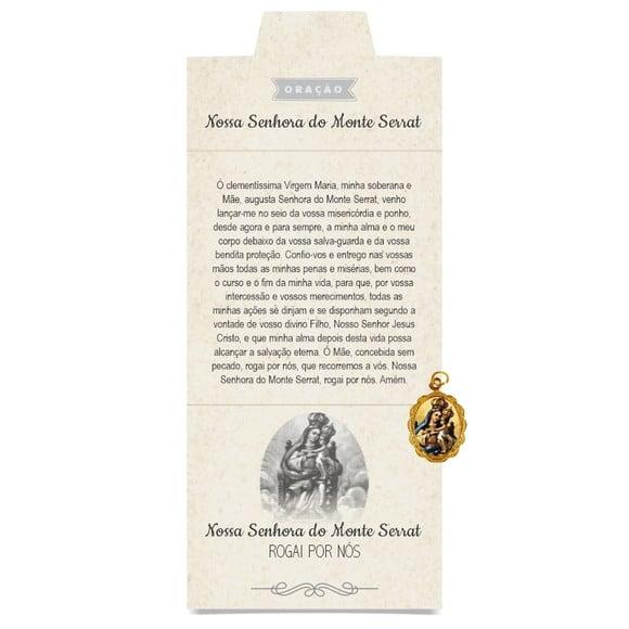 Cartão Personalizado + Medalhinha de N. Sra. do Monte Serra
