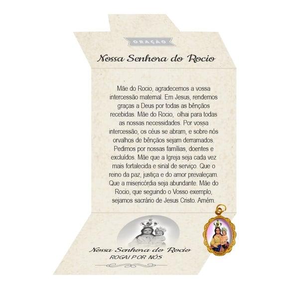 Cartão Personalizado + Medalhinha de N. Sra. do Rocio