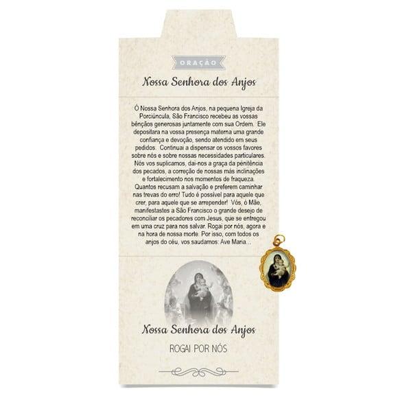 Cartão Personalizado + Medalhinha de N. Sra. dos Anjos