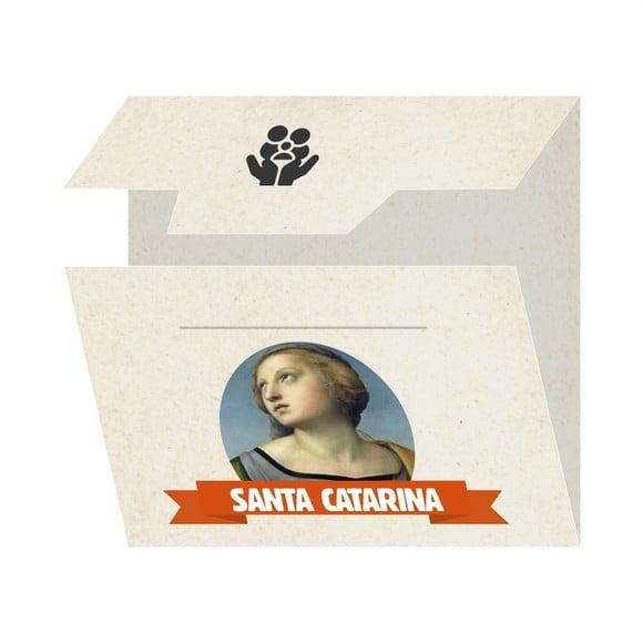 Cartão Personalizado + Medalhinha de Santa Catarina