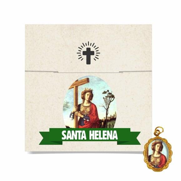 Cartão Personalizado + Medalhinha de Santa Helena