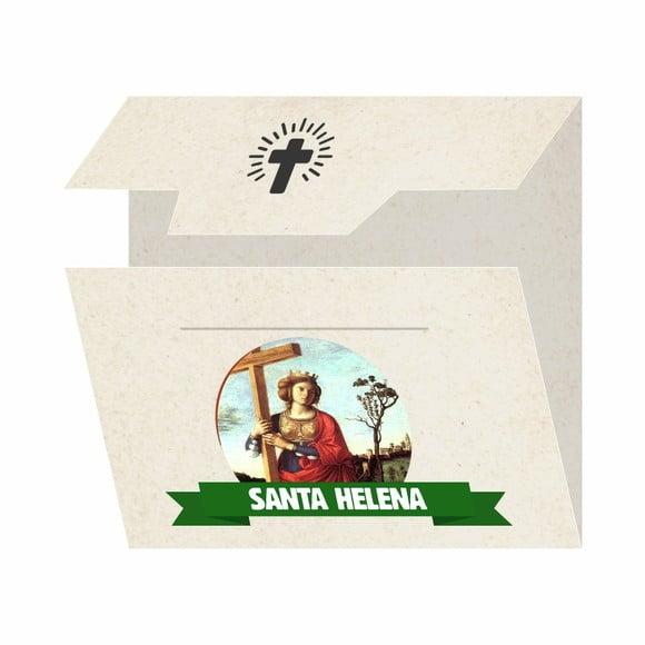 Cartão Personalizado + Medalhinha de Santa Helena