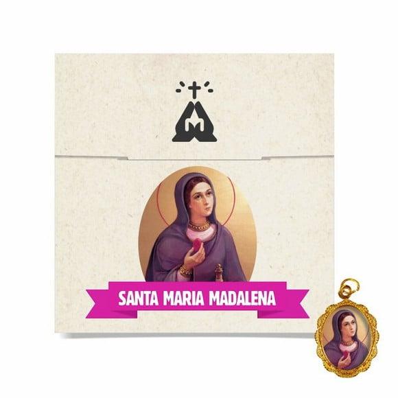Cartão Personalizado + Medalhinha de Santa Maria Madalena