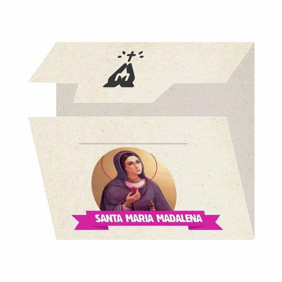Cartão Personalizado + Medalhinha de Santa Maria Madalena
