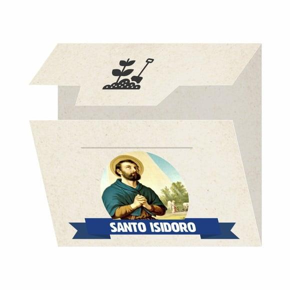 Cartão Personalizado + Medalhinha de Santo Isidoro
