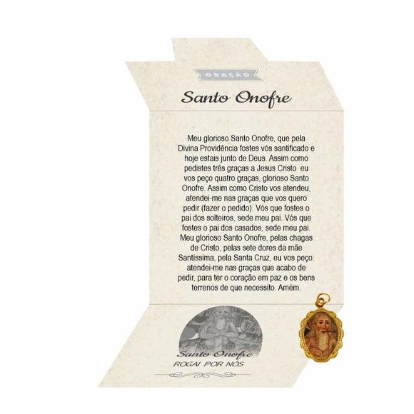 Cartão Personalizado + Medalhinha de Santo Onofre