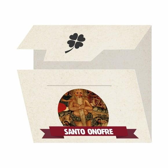 Cartão Personalizado + Medalhinha de Santo Onofre