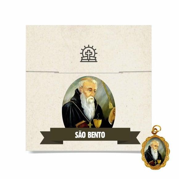 Cartão personalizado + medalhinha de São Bento