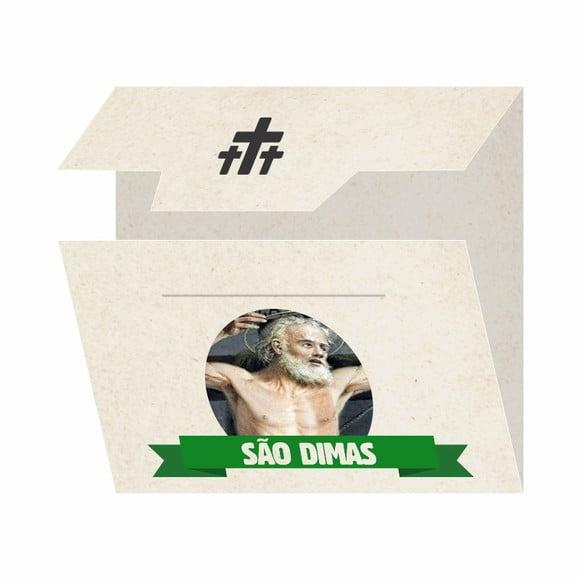 Cartão Personalizado + Medalhinha de São Dimas