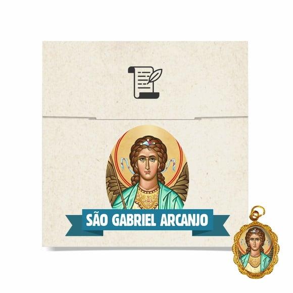 Cartão Personalizado + Medalhinha de São Gabriel Arcanjo