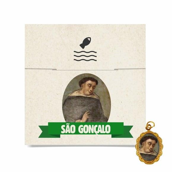 Cartão Personalizado + Medalhinha de São Gonçalo