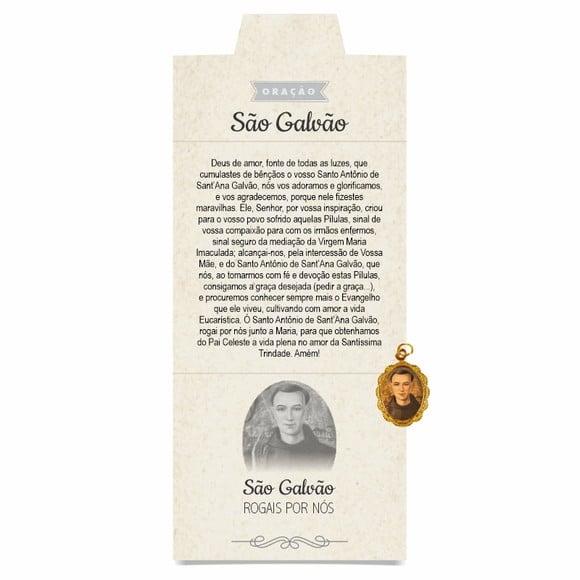 Cartão Personalizado + Medalhinha de São Galvão