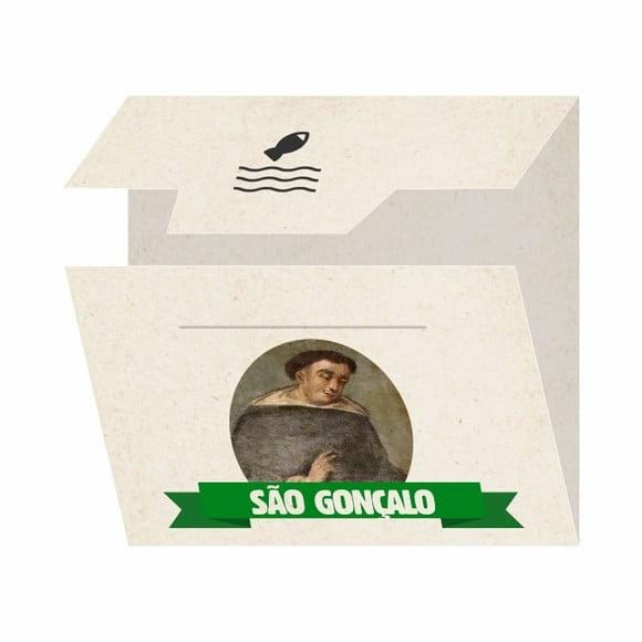 Cartão Personalizado + Medalhinha de São Gonçalo