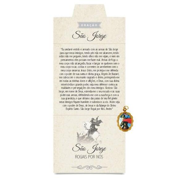 Cartão Personalizado + Medalhinha de São Jorge