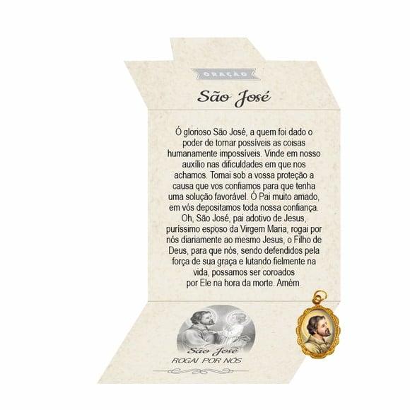 Cartão Personalizado + Medalhinha de São José