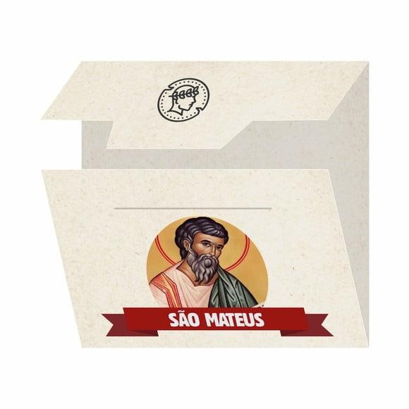 Cartão Personalizado + Medalhinha de São Mateus